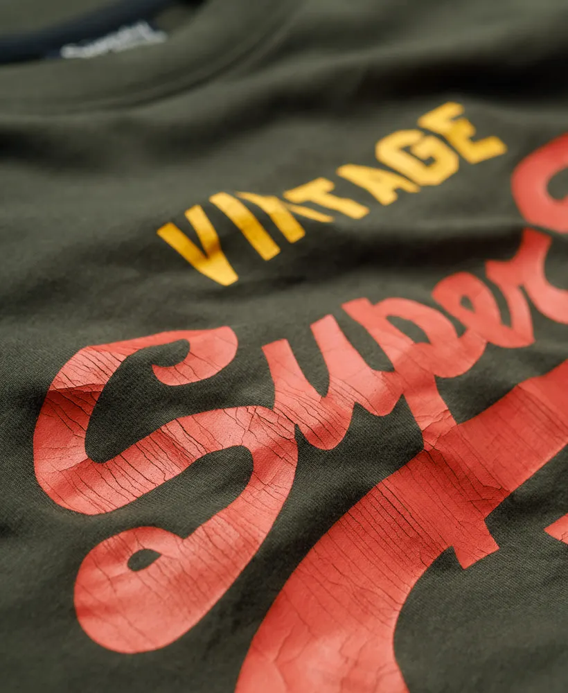 Classic Vintage Logo Heritage T-Shirt | Washed Black