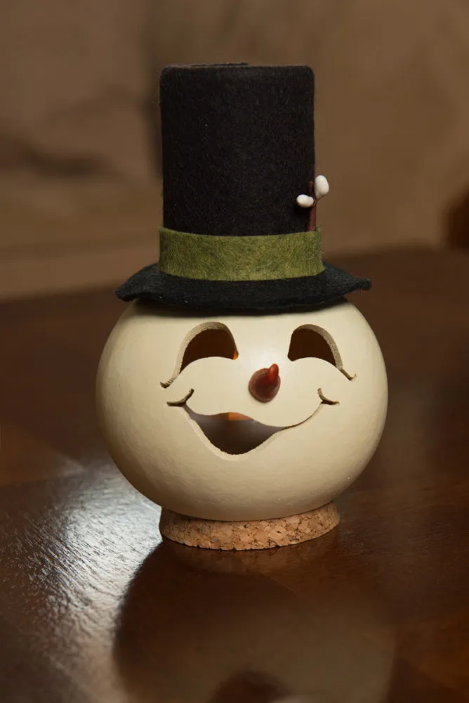 Coconut Snowman Gourd - Available in Multiple Sizes