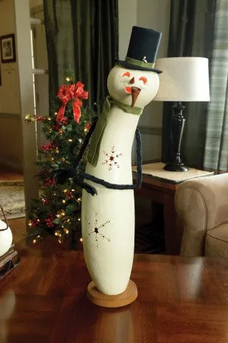 Coconut Snowman Gourd - Available in Multiple Sizes