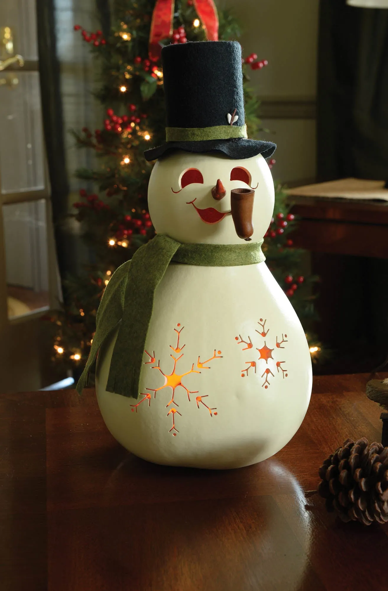 Coconut Snowman Gourd - Available in Multiple Sizes