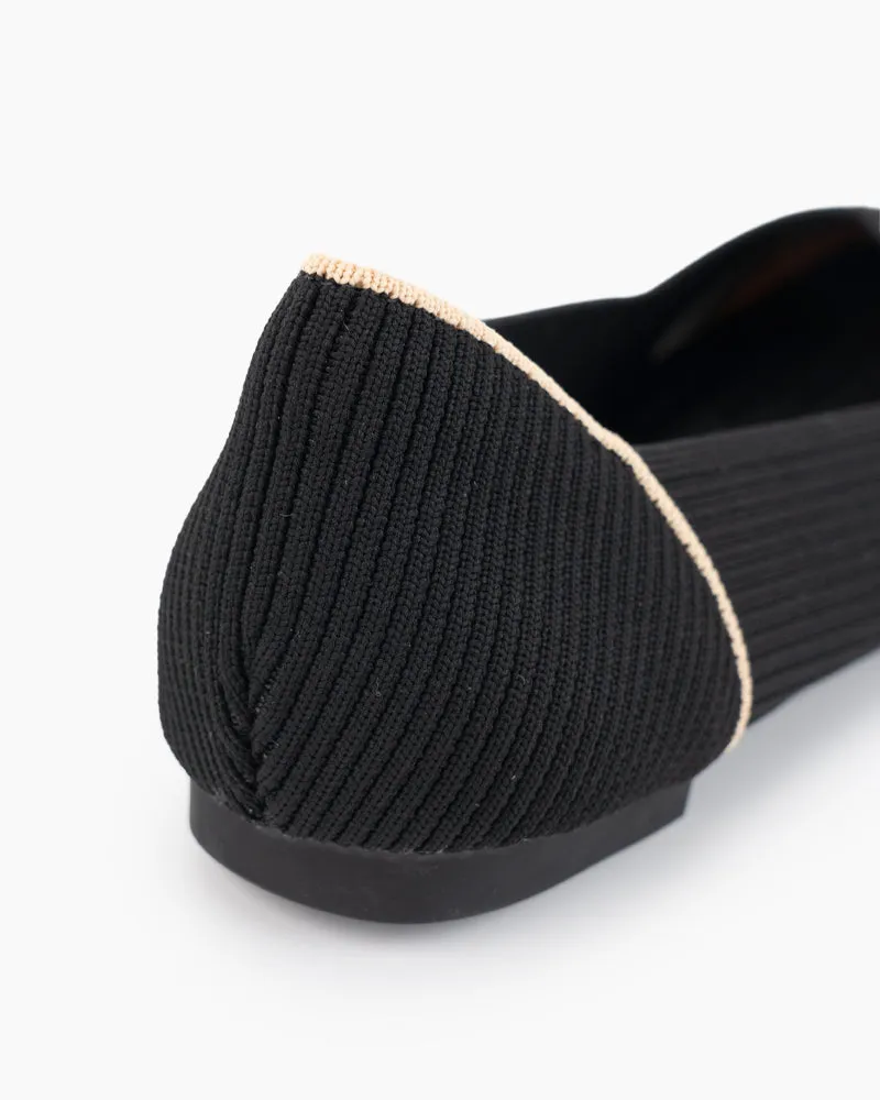 Comfortable Slip-on Washable Knit Flat Shoes