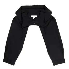 COMME DES GARCONS SHIRT V001 HOODED BOLERO BLACK