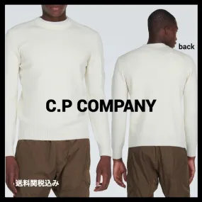 C.P. Company  |Crew Neck Pullovers Wool Nylon Blended Fabrics Street Style