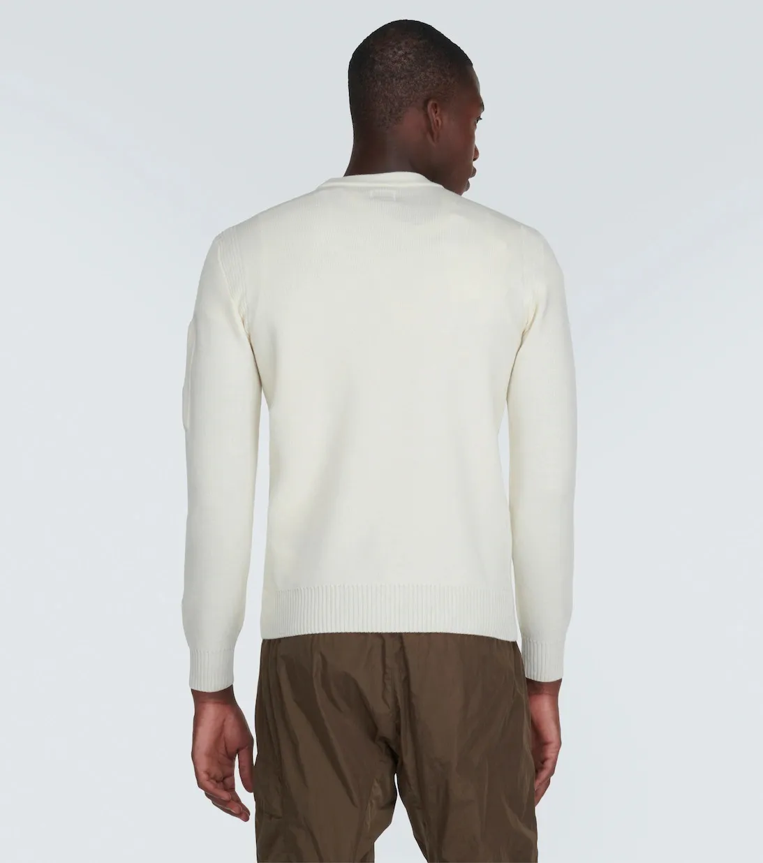 C.P. Company  |Crew Neck Pullovers Wool Nylon Blended Fabrics Street Style