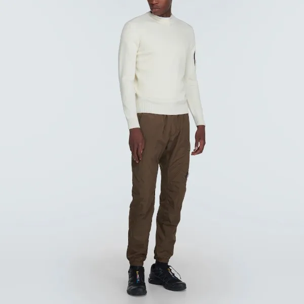 C.P. Company  |Crew Neck Pullovers Wool Nylon Blended Fabrics Street Style