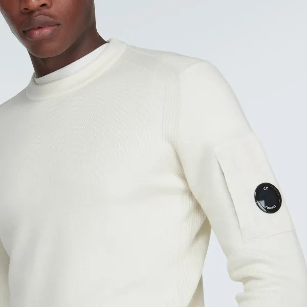 C.P. Company  |Crew Neck Pullovers Wool Nylon Blended Fabrics Street Style