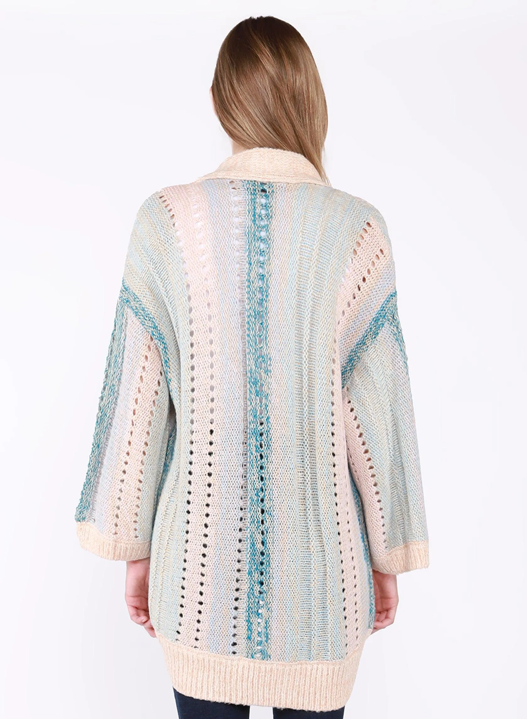 Dex Kimono Sleeve Open Stitch Cardigan