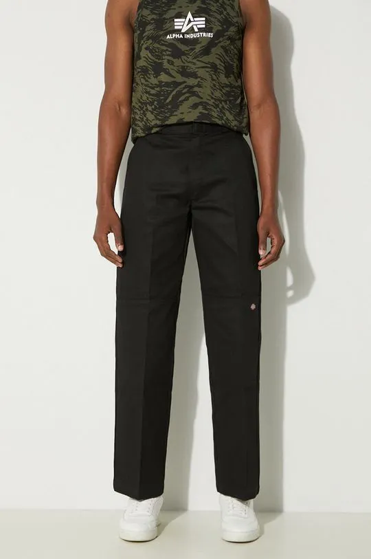 Dickies trousers men's black color