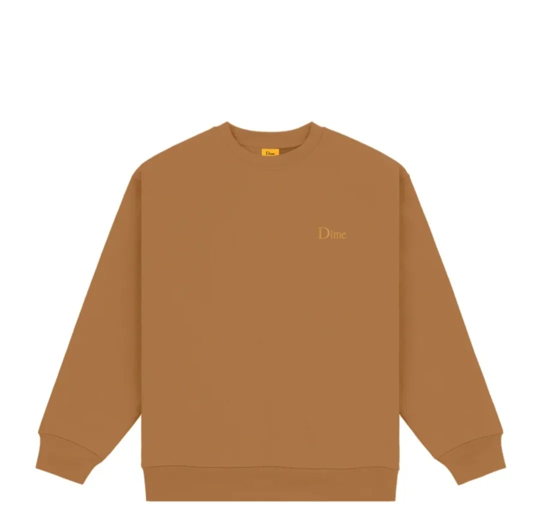 Dime  |Crew Neck Pullovers Unisex Street Style Long Sleeves Plain