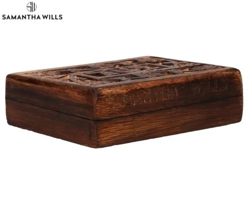 Discontinued Samantha Wills Wooden Carved Jewellery/bracelet Boxes