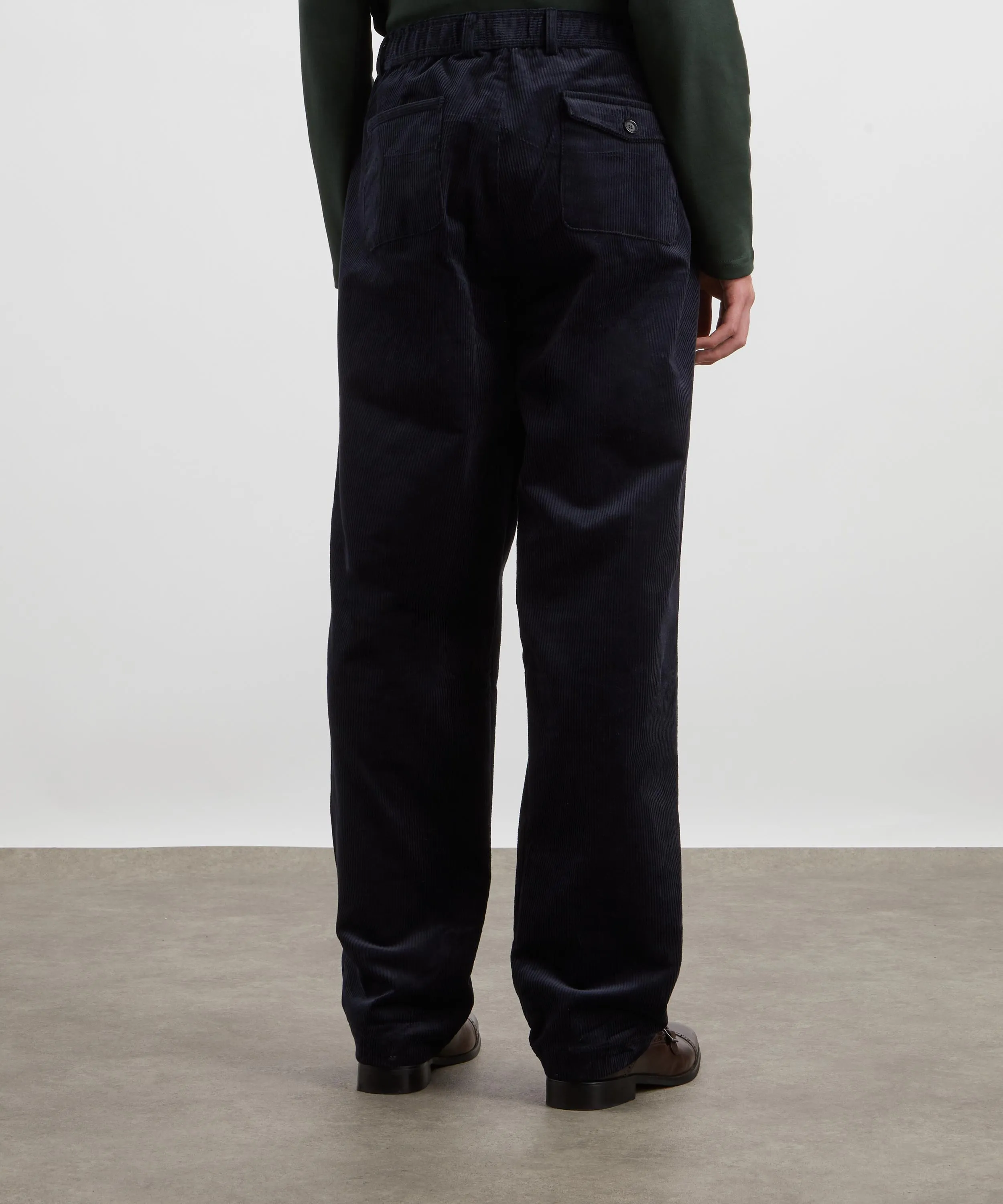 Drawstring Corduroy Trousers