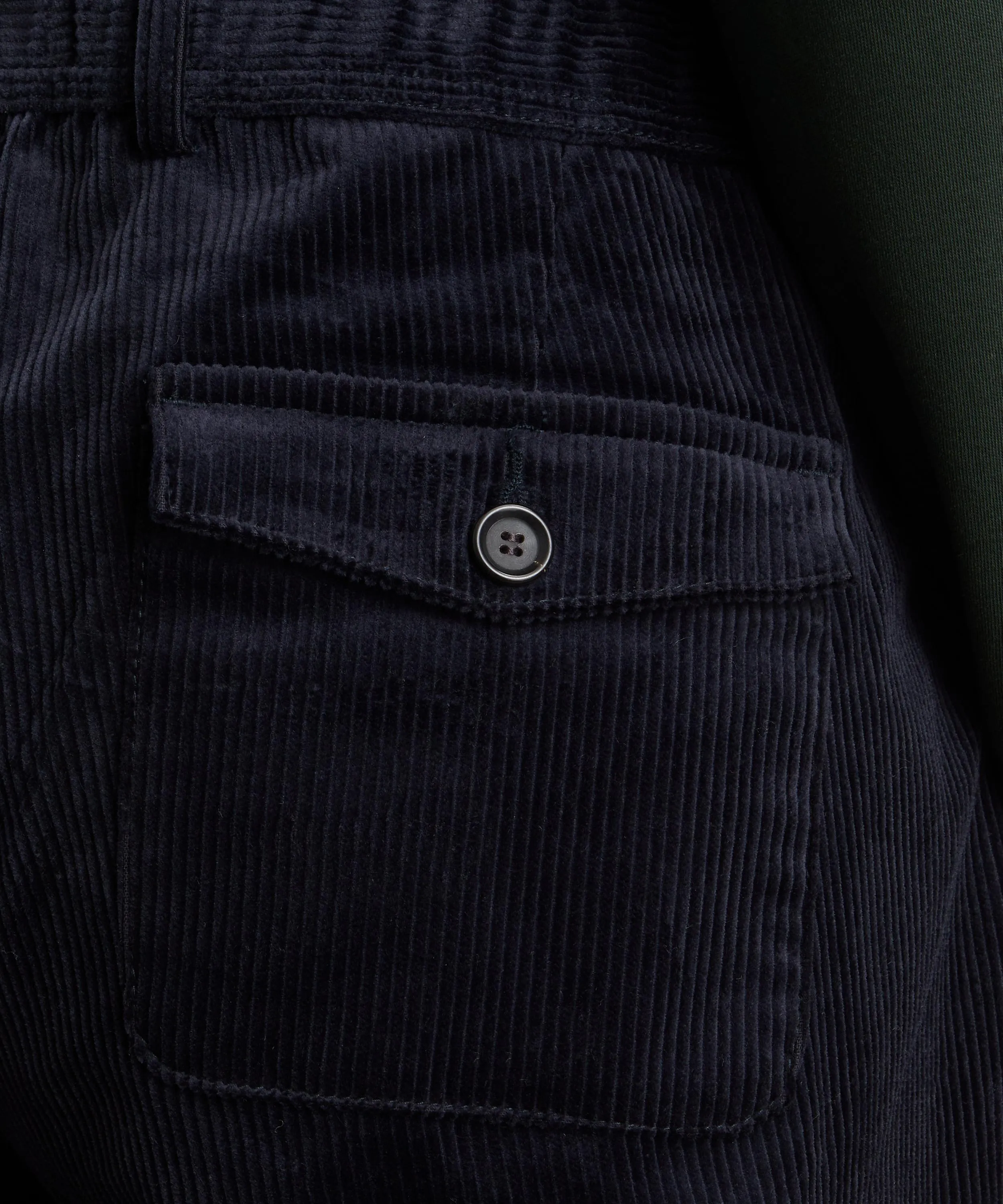 Drawstring Corduroy Trousers