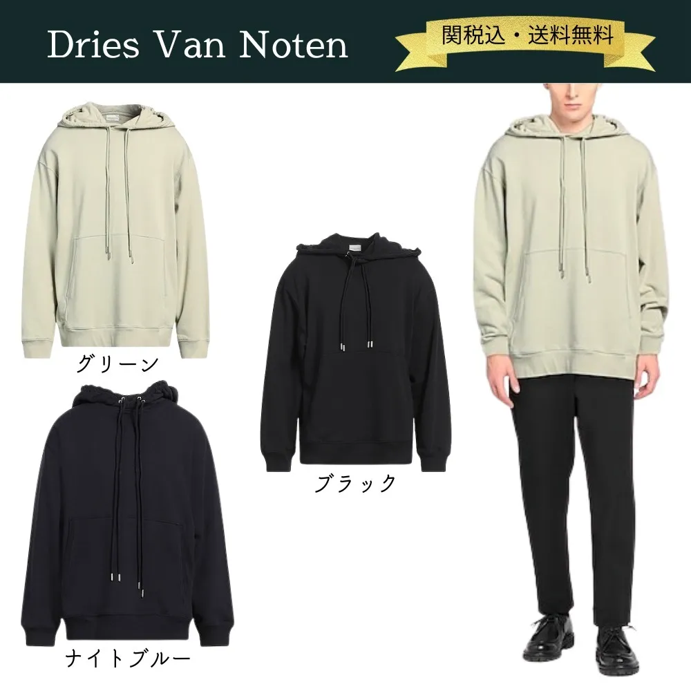 Dries Van Noten  |Pullovers Unisex Street Style Long Sleeves Plain Cotton