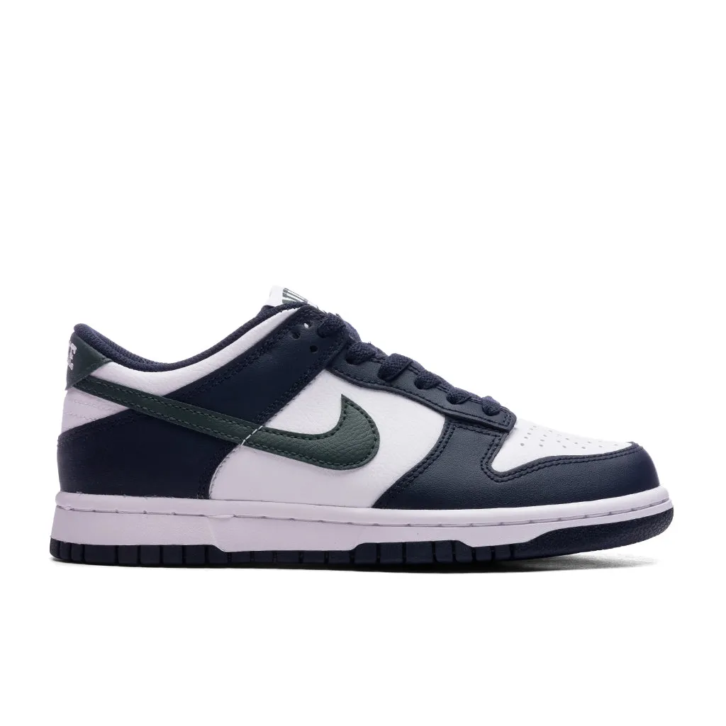 Dunk Low (GS) - Obsidian/Vintage Green/White