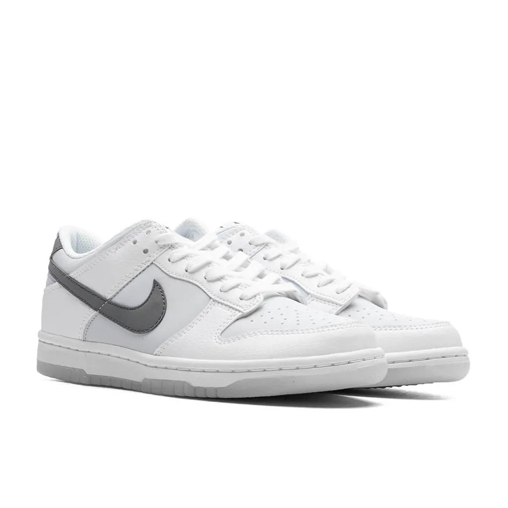 Dunk Low (GS) - White/Smoke Grey/Pure Platinum