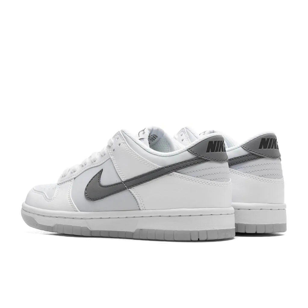 Dunk Low (GS) - White/Smoke Grey/Pure Platinum