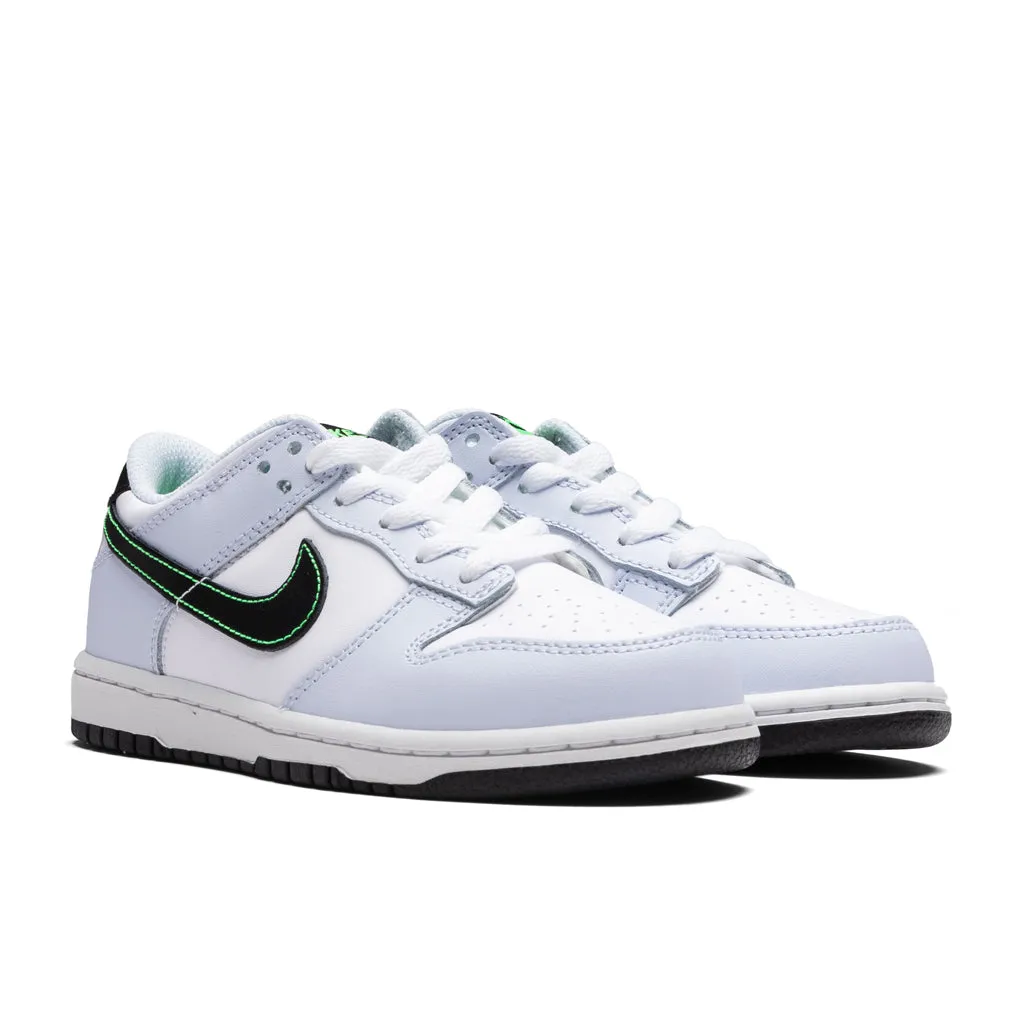 Dunk Low (PS) - White/Black/Football Grey