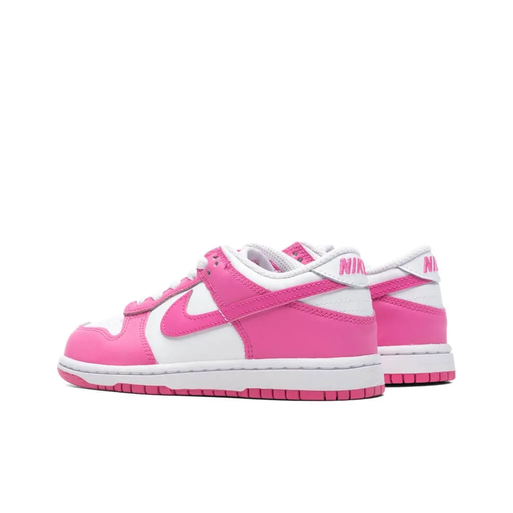 Dunk Low (PS) - White/Laser Fuchsia