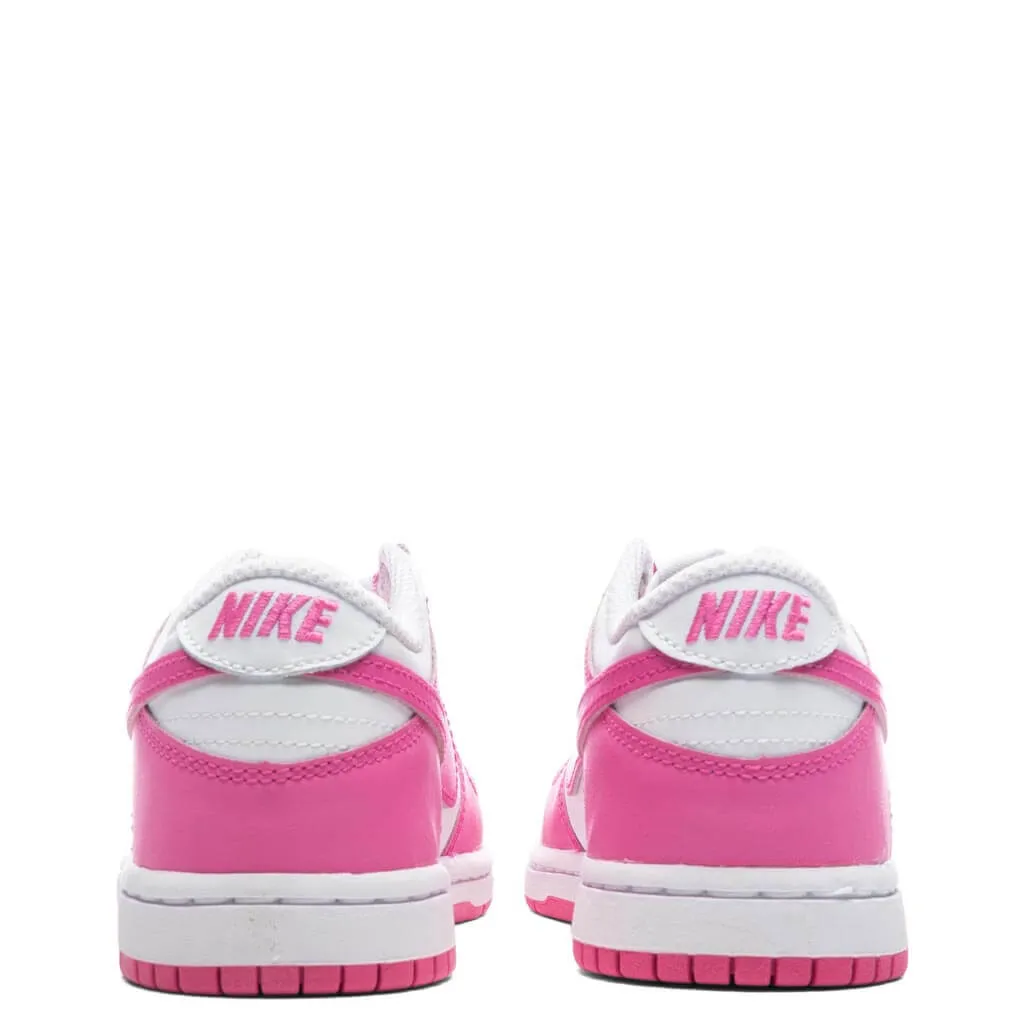 Dunk Low (PS) - White/Laser Fuchsia