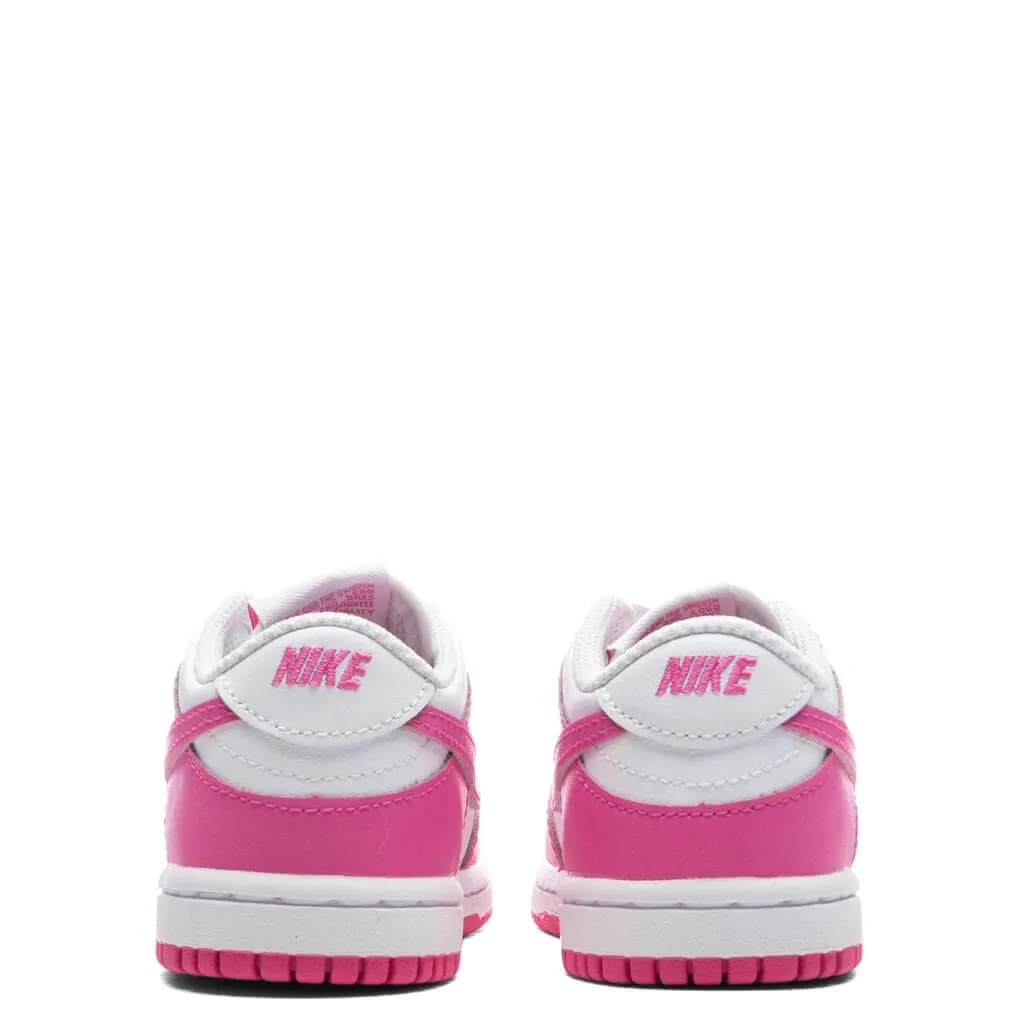 Dunk Low (TD) - White/Laser Fuchsia