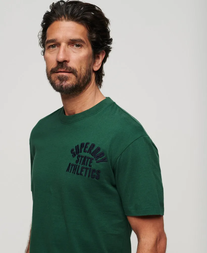 Embroidered Superstate Athletic Logo T-Shirt | Pine Green