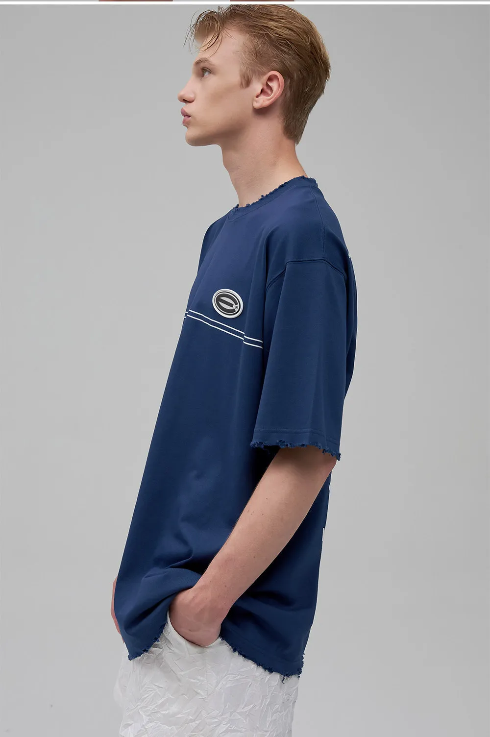 ESC STUDIO  |●ESC STUDIO● life plan washing t-shirt(navy)