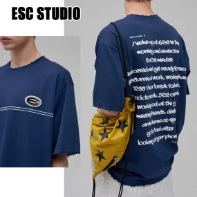 ESC STUDIO  |●ESC STUDIO● life plan washing t-shirt(navy)