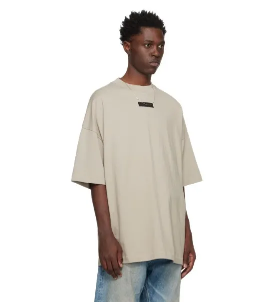 FEAR OF GOD  |Crew Neck Pullovers Street Style Plain Cotton Short Sleeves