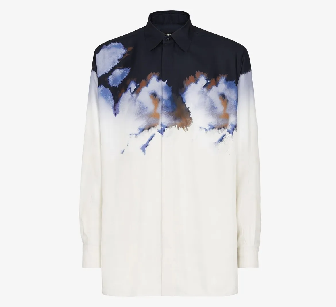 FENDI  |Silk Long Sleeves Logo Luxury Outlet Shirts