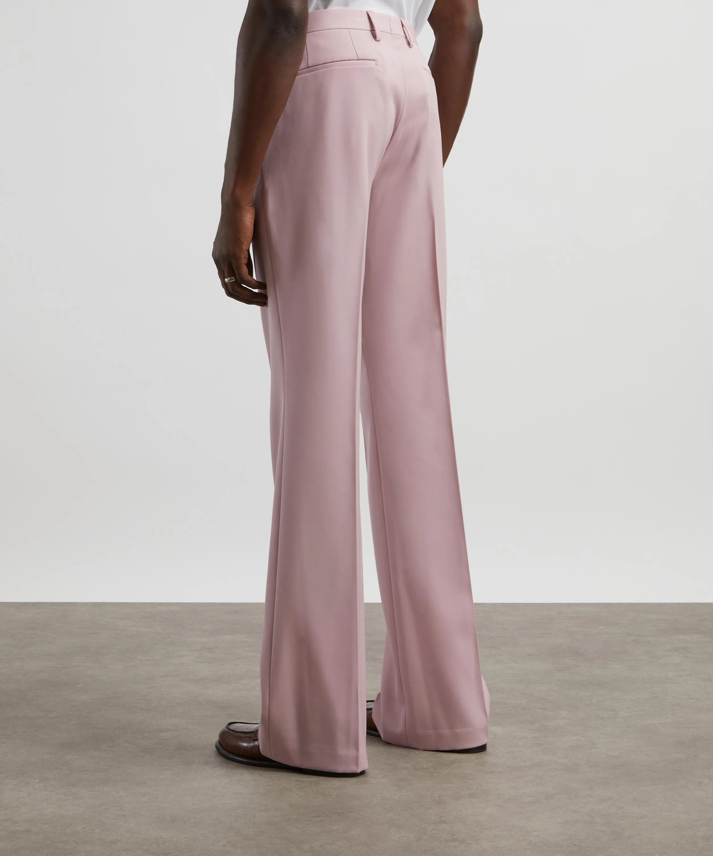 Flared Wool Trousers