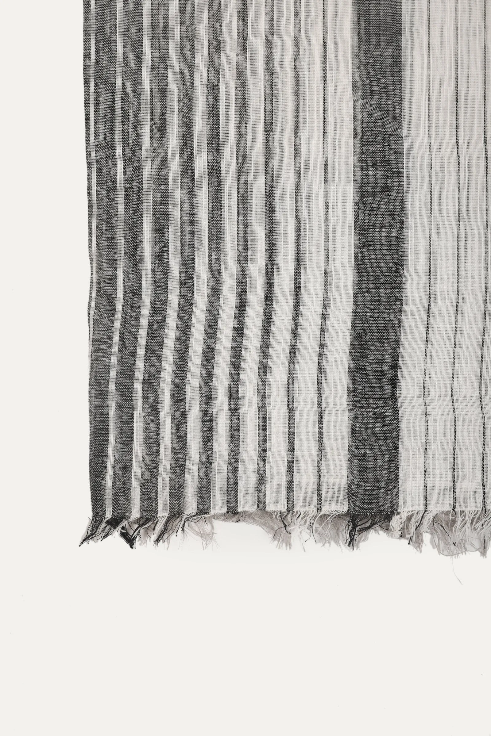 Fringed Hem Monotone Scarf