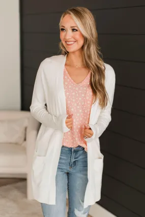 Full Of Laughter Knit Cardigan- Ivory