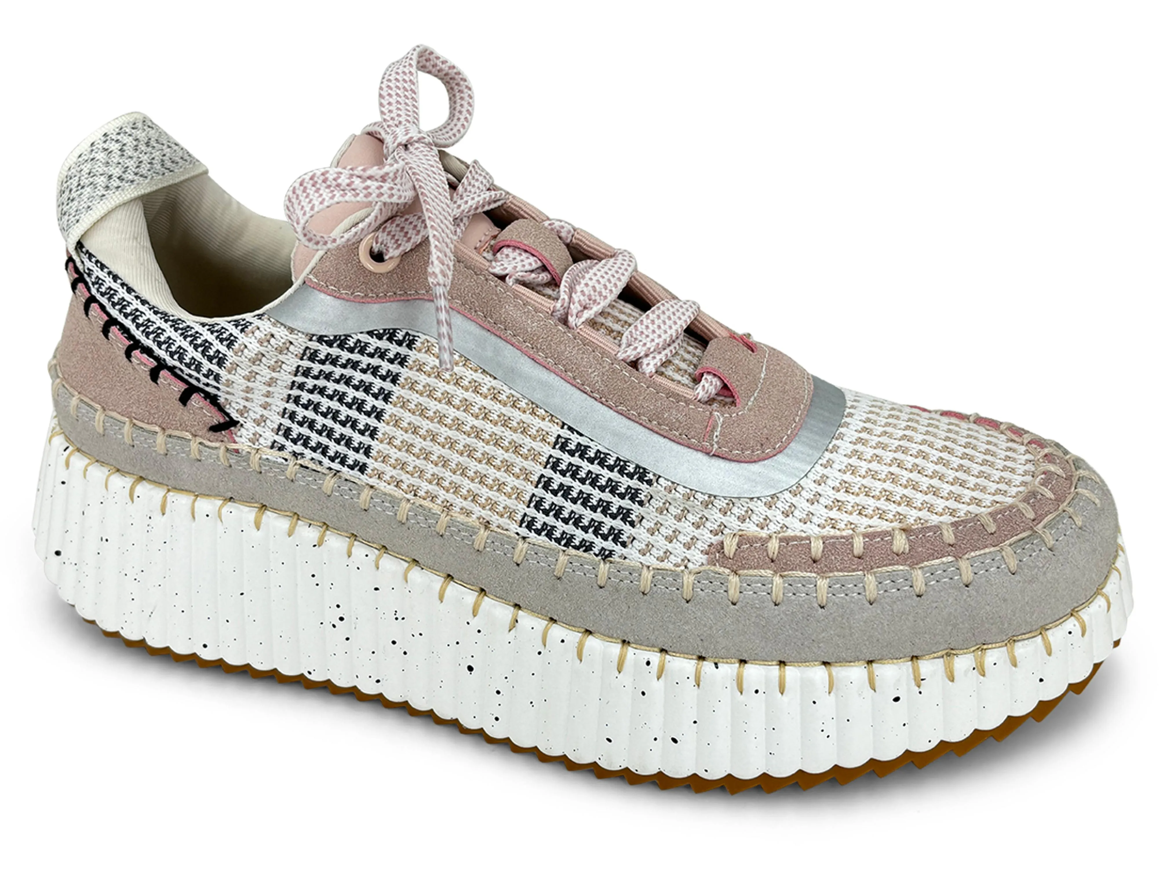 Gelato Stella Platform Sneaker Beige Multi