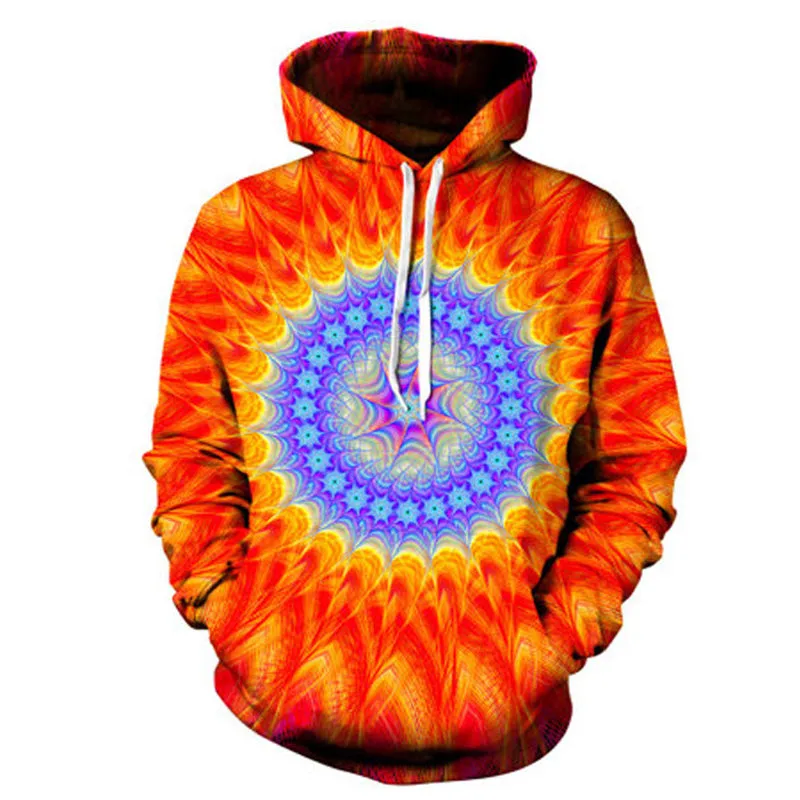 Geometric Abstract 3D Printed Hoodie