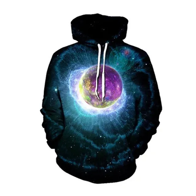 Geometric Abstract 3D Printed Hoodie