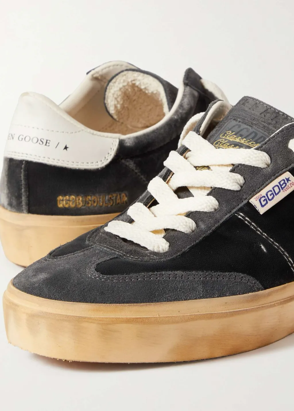 Golden Goose Soul-Star Suede Sneaker in Grey