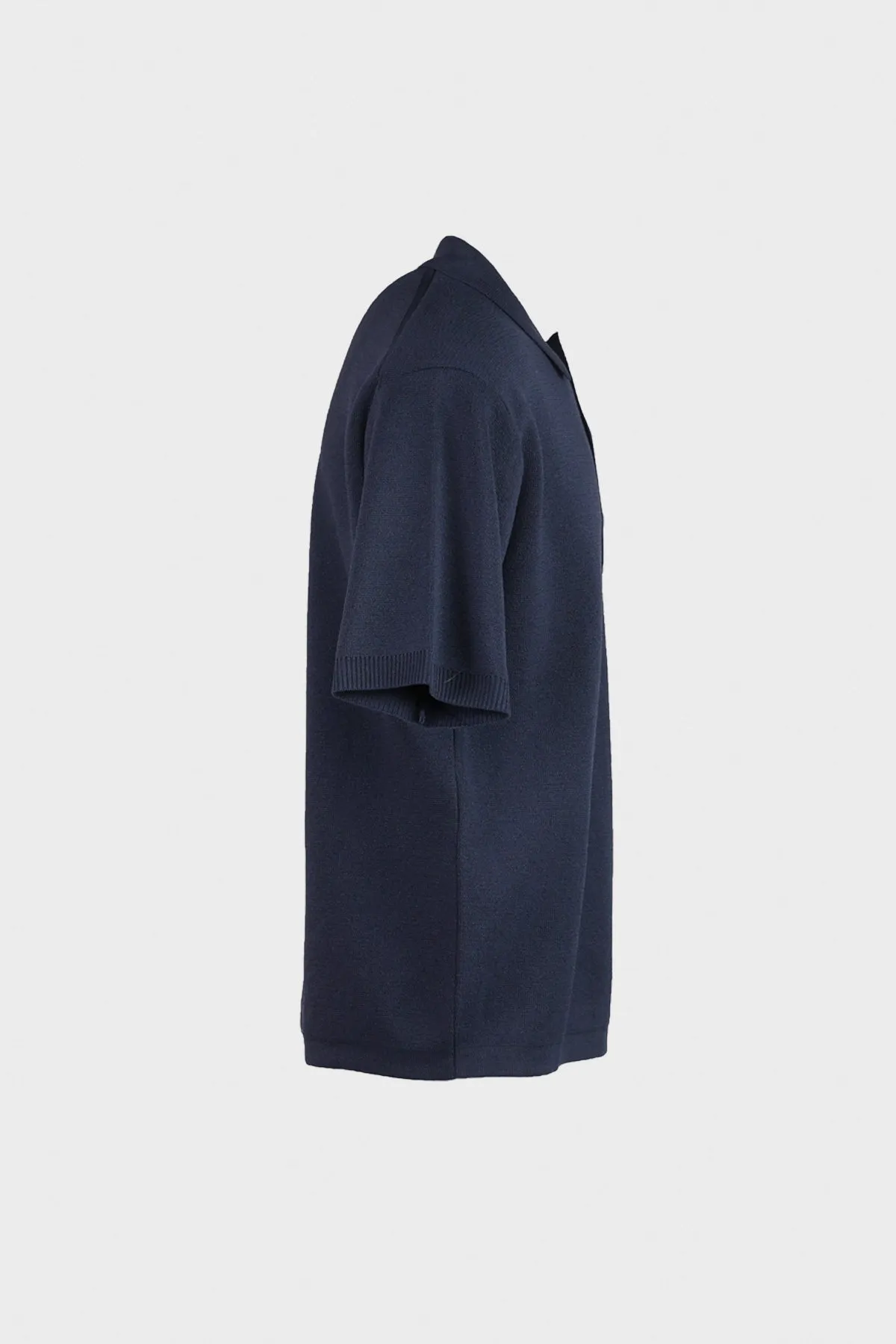 Hanji Polo Sweater - Navy