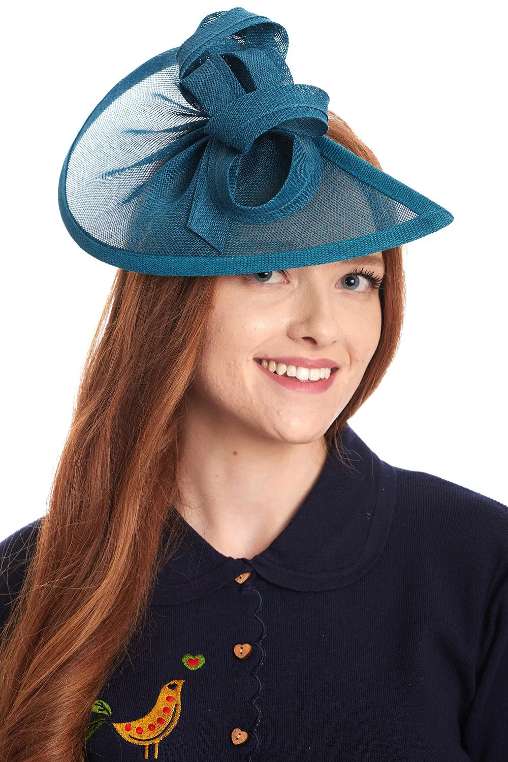 HAYLEY SINAMAY TEARDROP FASCINATOR