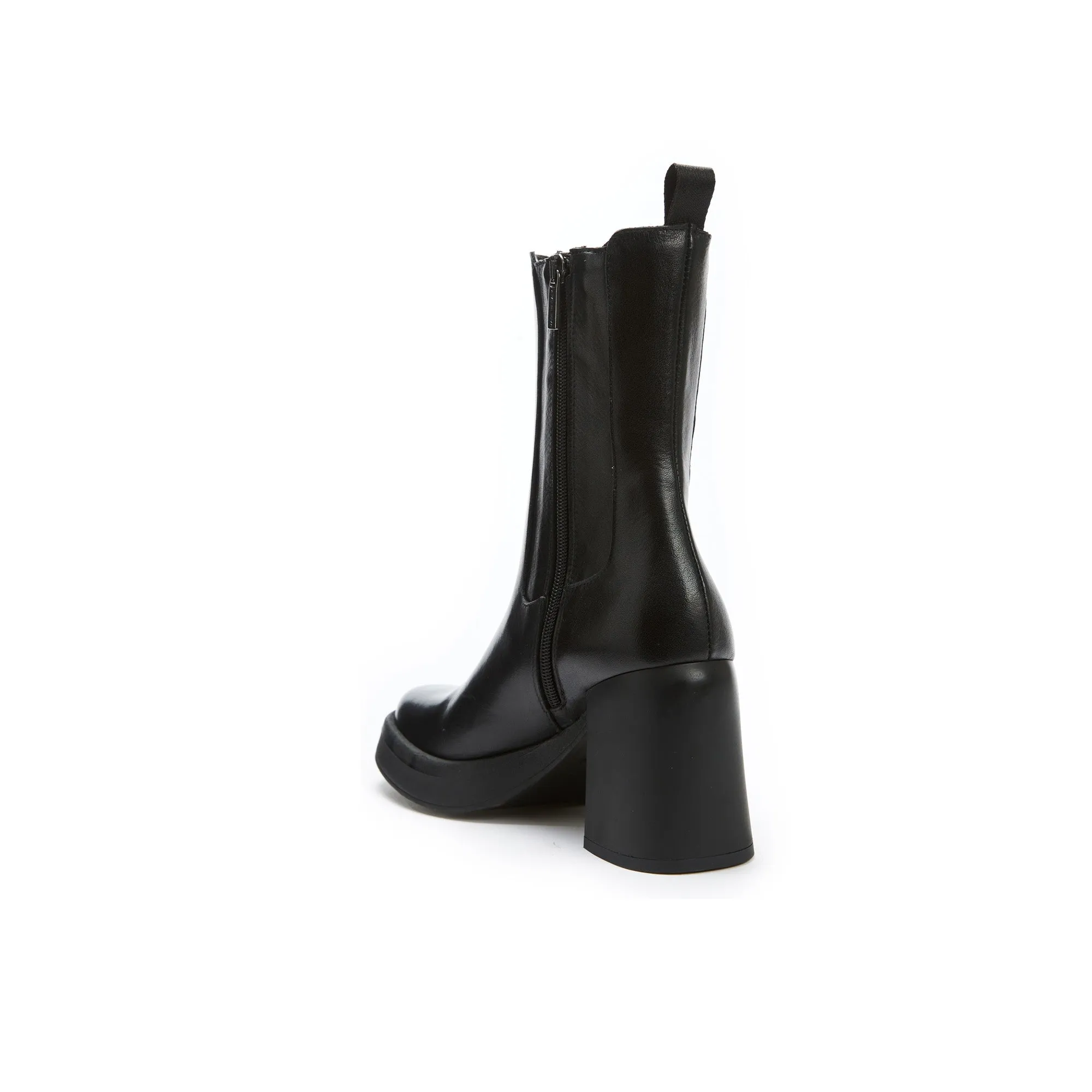 Heeled chelsea boot black