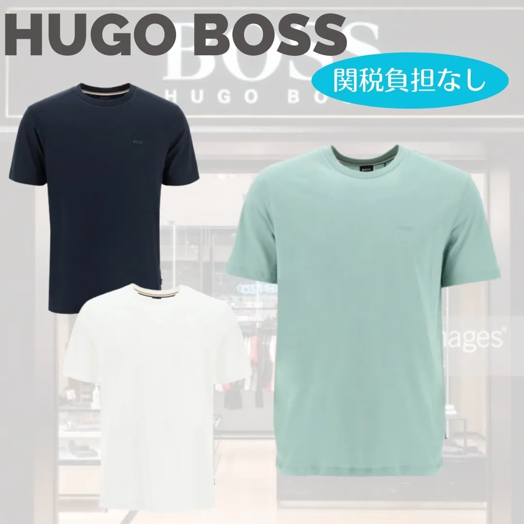 Hugo Boss  |Crew Neck Pullovers Street Style Plain Cotton Short Sleeves