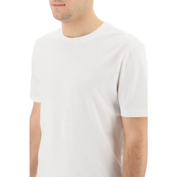 Hugo Boss  |Crew Neck Pullovers Street Style Plain Cotton Short Sleeves