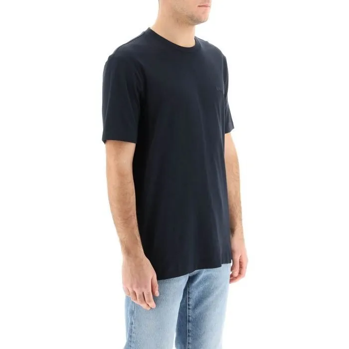 Hugo Boss  |Crew Neck Pullovers Street Style Plain Cotton Short Sleeves