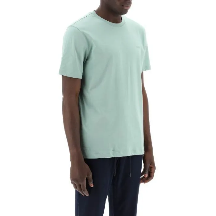 Hugo Boss  |Crew Neck Pullovers Street Style Plain Cotton Short Sleeves