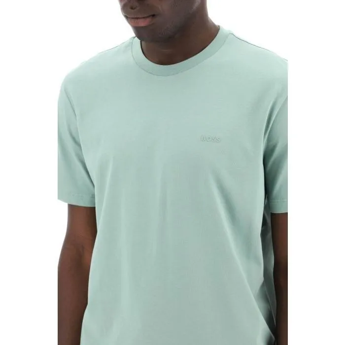 Hugo Boss  |Crew Neck Pullovers Street Style Plain Cotton Short Sleeves