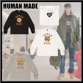 HUMAN MADE  |Crew Neck Pullovers Heart Unisex Street Style Long Sleeves