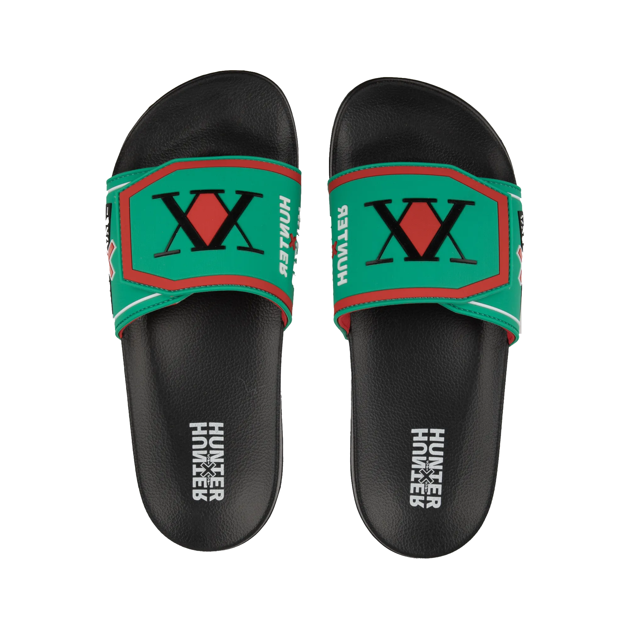 Hunter Association Logo Green Velcro Slides