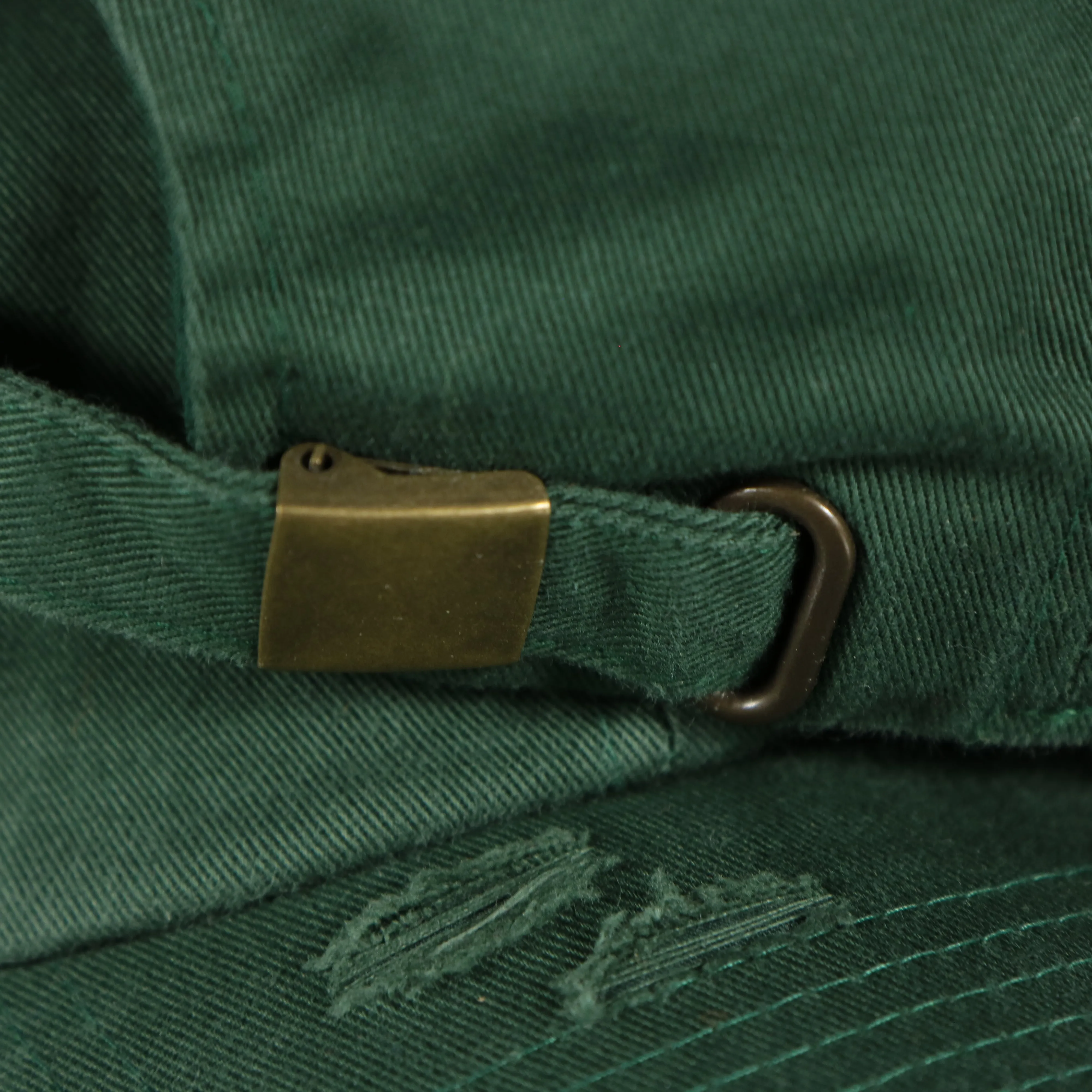 Hunter Green Blank Distressed Dad Hat