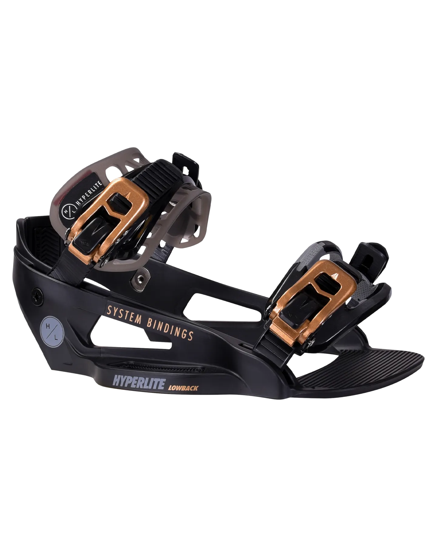 Hyperlite System Lowback Black Wakeboard Bindings  - 2024