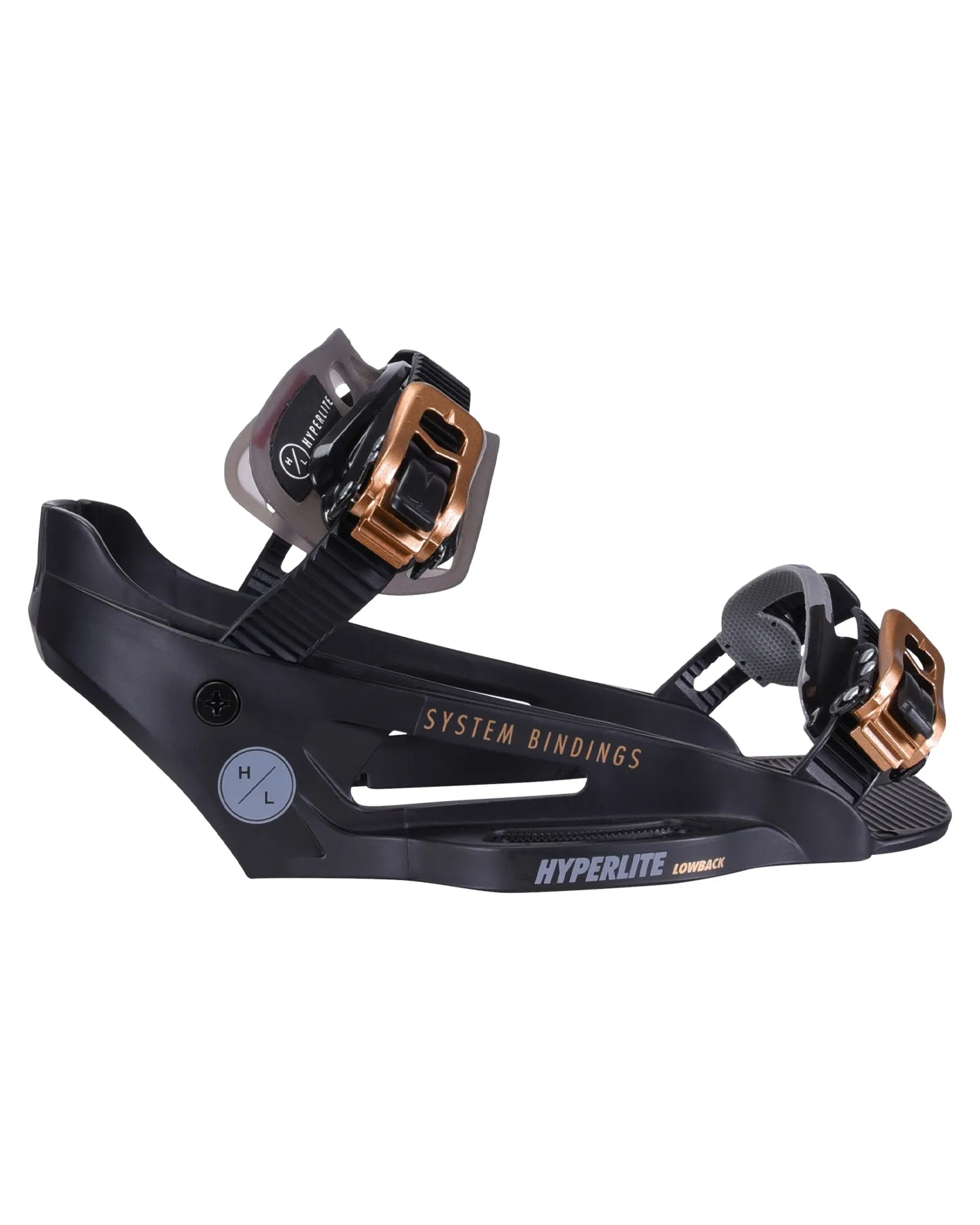 Hyperlite System Lowback Black Wakeboard Bindings  - 2024