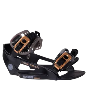 Hyperlite System Lowback Black Wakeboard Bindings  - 2024